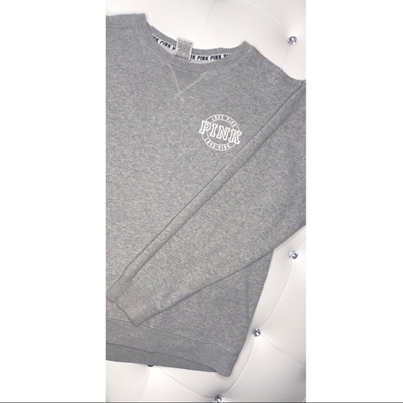 PINK Victoria's Secret Tops - *Women’s VS Pink Grey Sweatshirt*